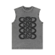 Men's 100% Cotton Knitted Tank Top: Fashionable Printed Design for Outdoor Sports