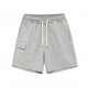 Men's Light Grey Cargo Shorts with Side Pocket