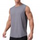 Men's Grey Sleeveless Athletic Tank Top