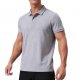 Men's Grey Short-Sleeve Polo Shirt